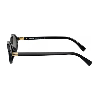 Miu Miu 0mu 04zs Miu Regard 1ab5s0 Nero Sunglasses In Black