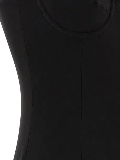 Norma Kamali Underwire Gown Dresses Black In Black