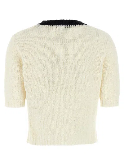 Twinset Oval T Sweater In Neutral