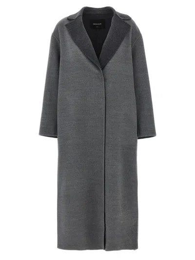 Fabiana Filippi Dressing Gown Coat Coats And Trench Coats Gray In Gray