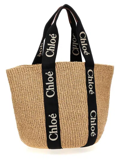 Chloé 'woody' Large Shopping Bag