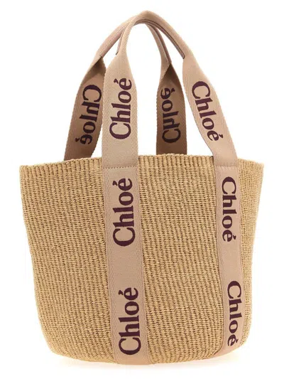 Chloé 'woody' Large Shopping Bag