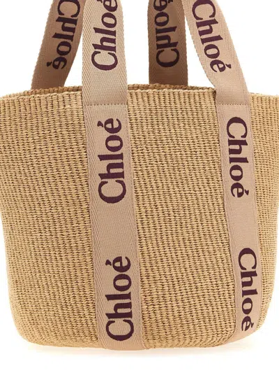 Chloé 'woody' Large Shopping Bag