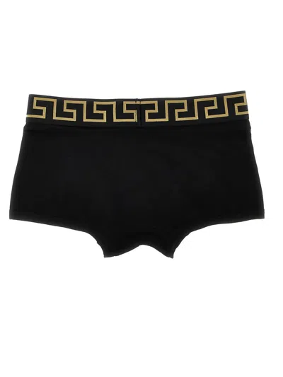 Versace 'greca' 2-pack Boxers In Black