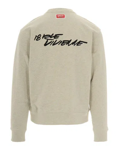 Kenzo Relaxed Fit Floral Graphic Sweatshirt In Neutral