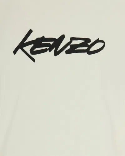 Kenzo X Futura 2000 Ivory T-shirt In Neutral