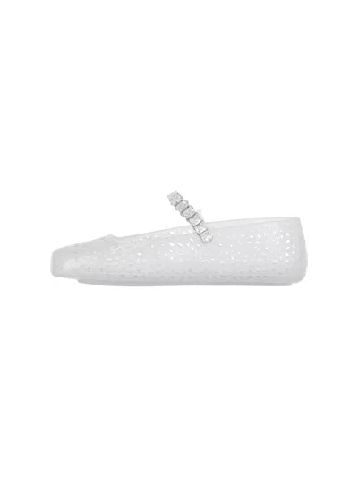 Jimmy Choo The Jelly Crystal-embellished Ballet Flats