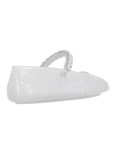 Jimmy Choo The Jelly Crystal-embellished Ballet Flats