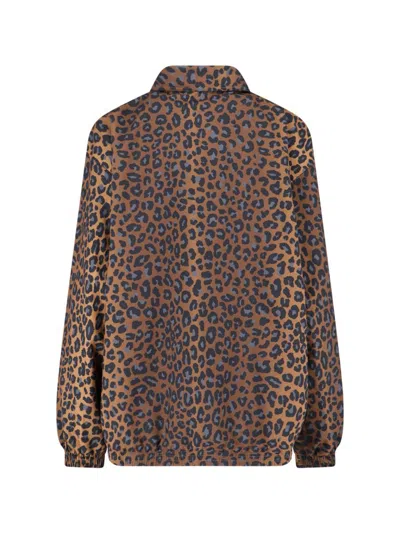 Adidas Originals Animal Print High Collar Sweatshirt With Side Pockets