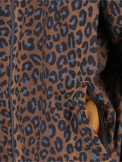 Adidas Originals Animal Print High Collar Sweatshirt With Side Pockets