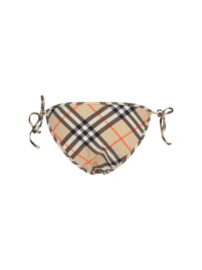 Burberry Sand Beige Bottom Bikini In Multi
