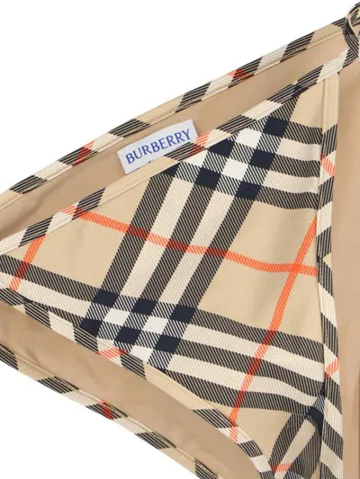 Burberry Sand Beige Bottom Bikini In Multi