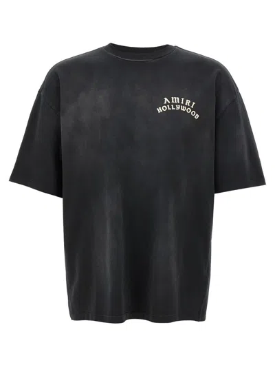 Amiri Hollywood Graphic Oversized T-shirt With Ribbed Crew Neck