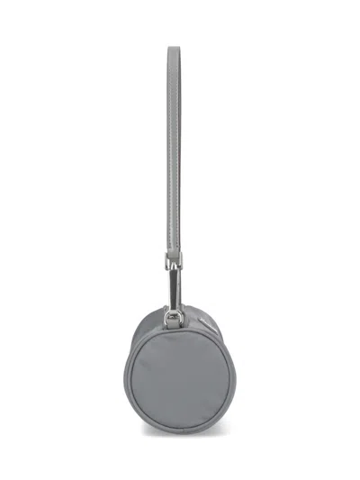 Tory Burch Cylindrical Grey Nylon Shoulder Bag