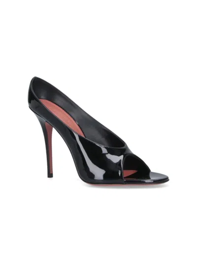 Amina Muaddi Anok Slipper 105 Patent Black 105 Mm Sm