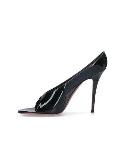 Amina Muaddi Anok Slipper 105 Patent Black 105 Mm Sm
