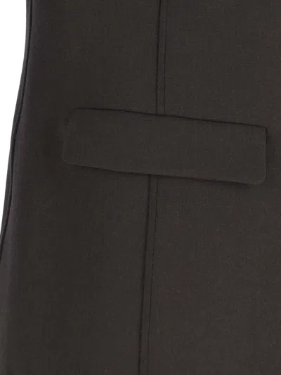 Giorgio Armani Tailored Jacket With Double-breasted Button Detailing In Brown