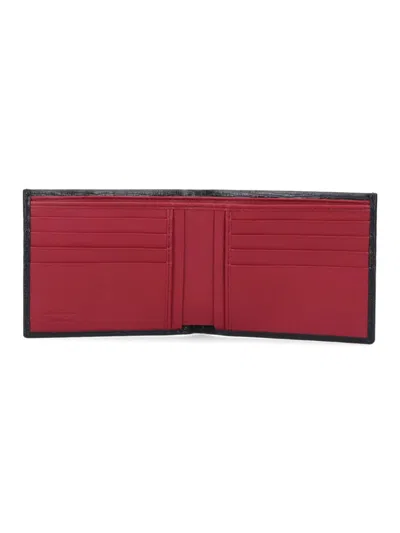 Ferragamo "gancini" Bifold Wallet Black