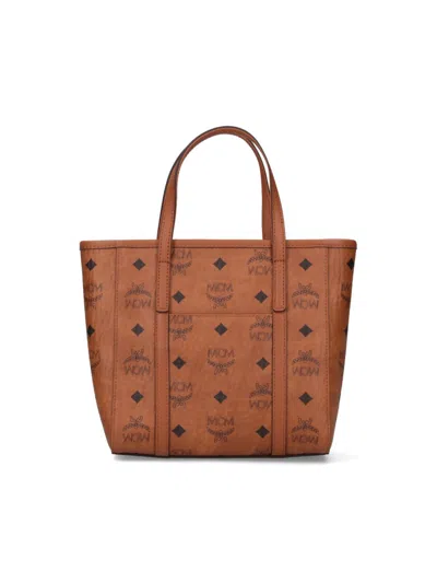 Mcm Mini Tote Bag "toni Top-zip" In Brown