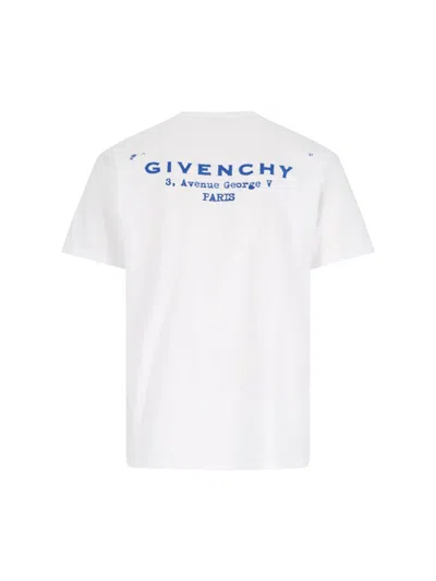 Givenchy White Cotton Jersey Crewneck T-shirt