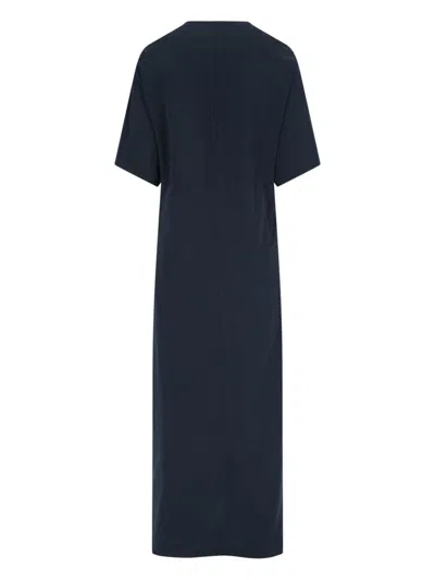 Balenciaga Cocoon Cotton Jersey Maxi Dress In Black