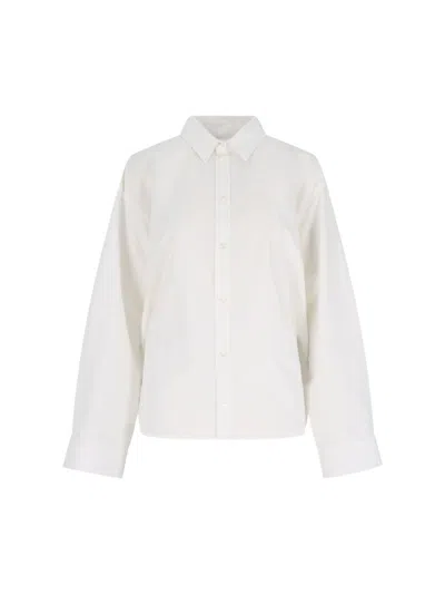 Balenciaga White Poplin Shirt In White