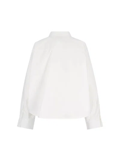 Balenciaga White Poplin Shirt In White