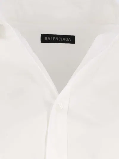 Balenciaga White Poplin Shirt In White