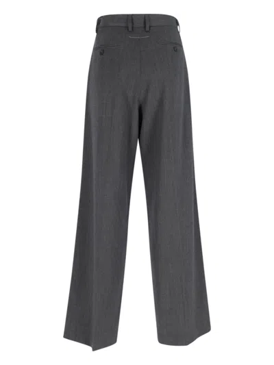 Mm6 Maison Margiela Mm6 By Maison Margiela High-waisted Tailored Pants With Wide Leg