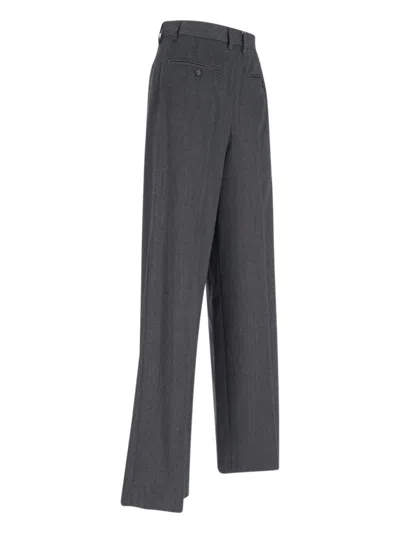 Mm6 Maison Margiela Mm6 By Maison Margiela High-waisted Tailored Pants With Wide Leg