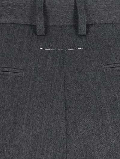 Mm6 Maison Margiela Mm6 By Maison Margiela High-waisted Tailored Pants With Wide Leg