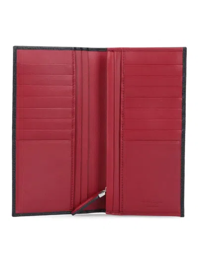 Ferragamo Half-fold Wallet In Black
