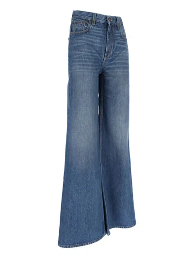 Chloé Wide-leg Denim Palazzo Jeans In Blue