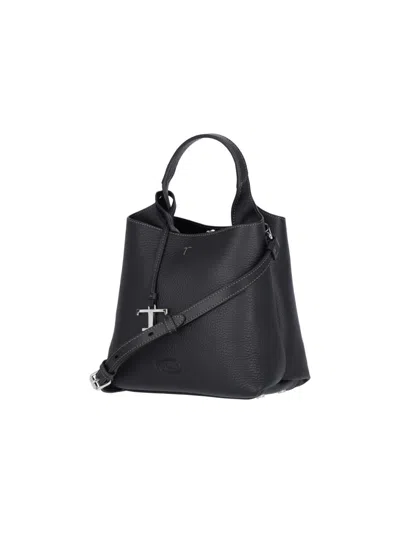 Tod's Structured Textured Leather Shoulder Bag