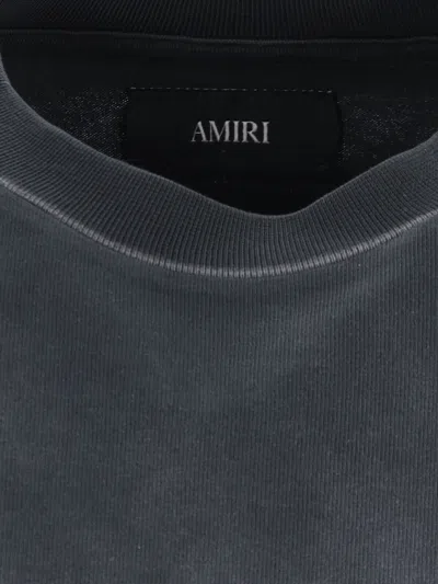 Amiri Hollywood Graphic Oversized T-shirt With Ribbed Crew Neck In Black