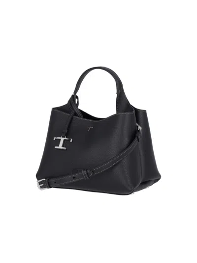 Tod's Structured Pebbled Texture Shoulder Bag