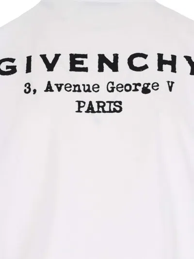 Givenchy Regular Fit Cotton T-shirt With Logo Design In White