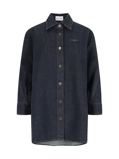 Givenchy Denim Shirt In Blue