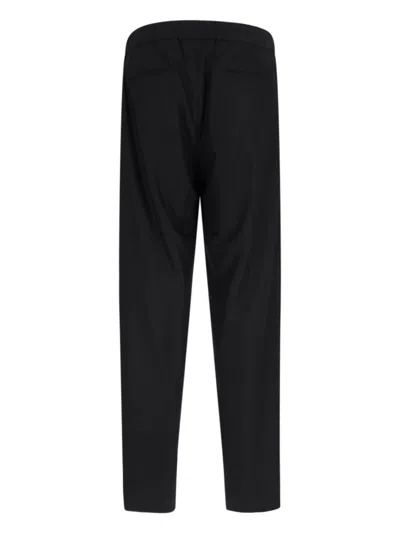 Giorgio Armani Trousers Featuring Elastic Waistband And Pockets In Black
