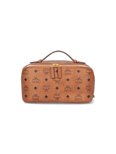 Mcm Rectangular Shape Side Strap Top Handle