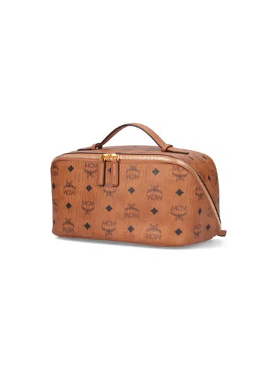 Mcm Rectangular Shape Side Strap Top Handle