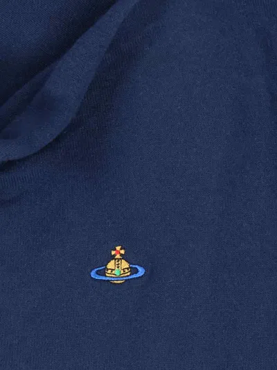 Vivienne Westwood Cotton And Cashmere Blend Sweater In Blue