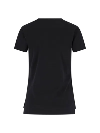Vivienne Westwood Classic Black T-shirt With Iconic Orb Print In Blue