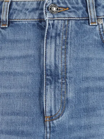 Givenchy Cocoon Pants In Washed Denim In Blue