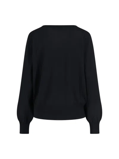 Vivienne Westwood Black Cotton And Cashmere Orb Sweater