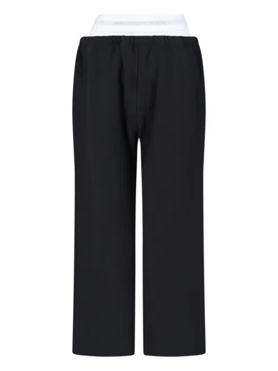 Alexander Wang High-waisted Wide-leg Sweatpants