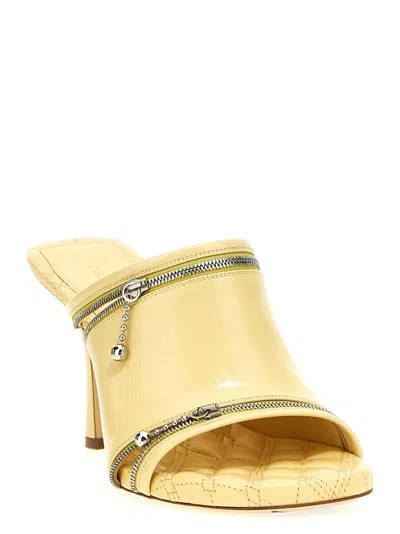 Burberry 85mm Decorative-zip Leather Sandals