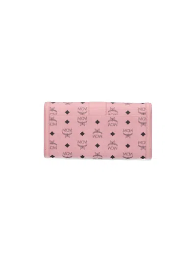 Mcm "tracy" Chain Wallet Pink