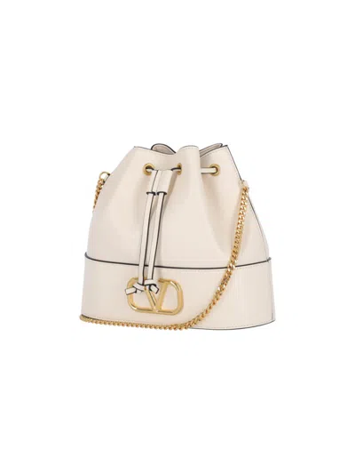 Valentino Garavani Structured Bucket Bag With Drawstring Closure