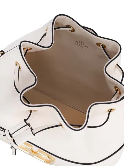 Valentino Garavani Structured Bucket Bag With Drawstring Closure
